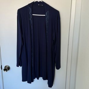 Women’s dark blue cardigan in XL